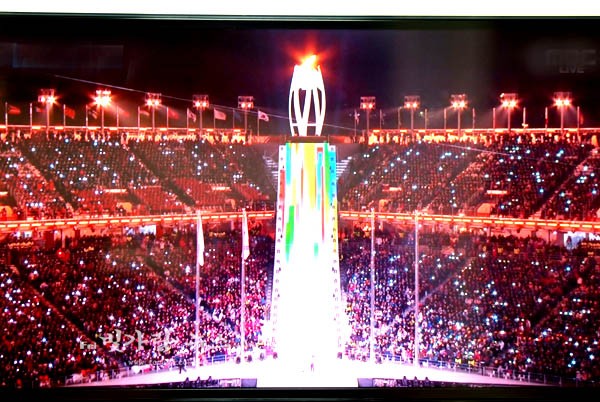 ▲ 폐막식이 열린 평창동계올림픽 메인스타디움 (전체사진 MBC TV 화면촬영)