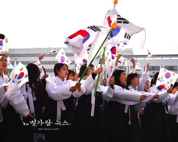 광주수피아여자고등학교 교정에서 열린 광주독립만세운동, "제99주년 재현행사3