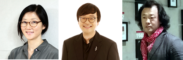 ▲ (좌로부터) 김유선 감독, 김주영 피아니스트, 안재영 교수