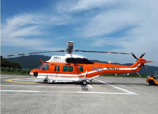 ▲ 산림청 최초 수리온 헬기 가동