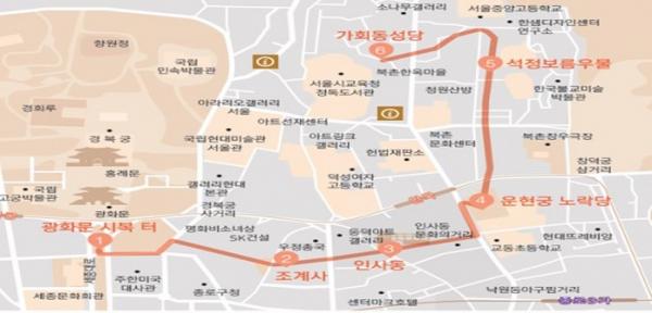▲ 순례지 일부+인근 관광명소 ‘해설이 있는 서울 순례길’ 3개 코스 개발 완료, 15일부터 운영