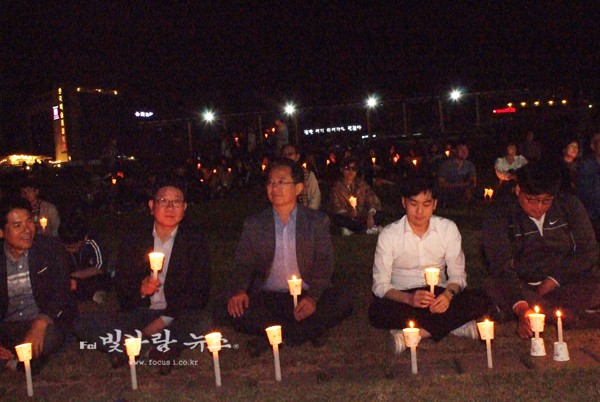 하늘 정원에서 열린 10.4 선언 11주년기념 , 한반도 평화촛불문화제