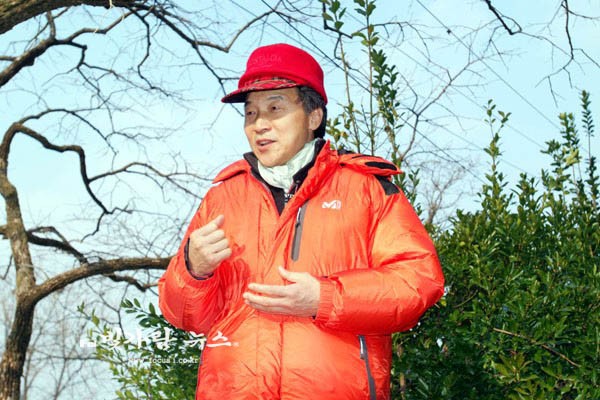 ▲ 손학규 대표(자료사진)2008년 1월 6일 광주무등산 등반시 인터뷰