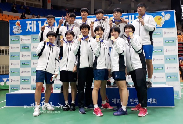 ▲ 제100회 전국체육대회에서 메달을 획득한 광주 선수들 (시 교육청제공)