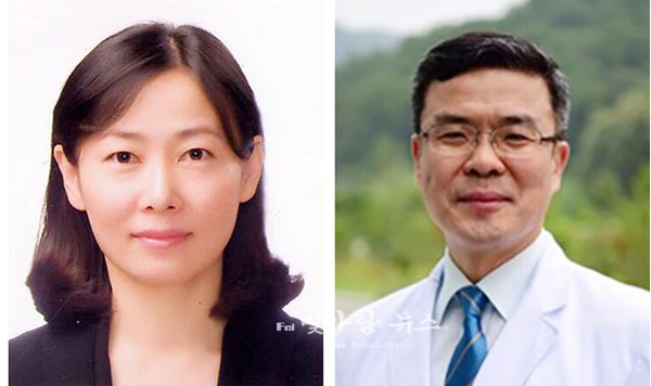 ▲ 사진 (좌로부터) 김옥수, 박용욱 교수