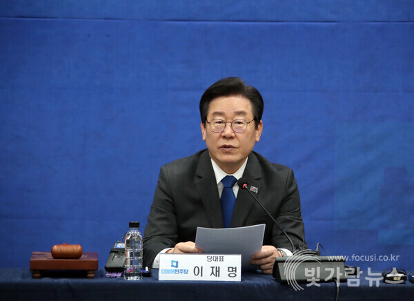 이재명 “尹, 거부 정치···양곡관리법 재표결할 것”(사진=조인호 기자)